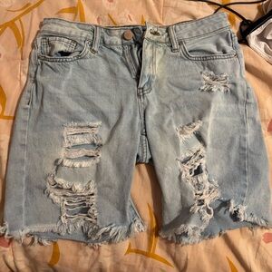 Denim Biker shorts